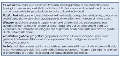 Principi guida per lo sviluppo di modelli di servizio coerenti con la cultura dell’arco di vita