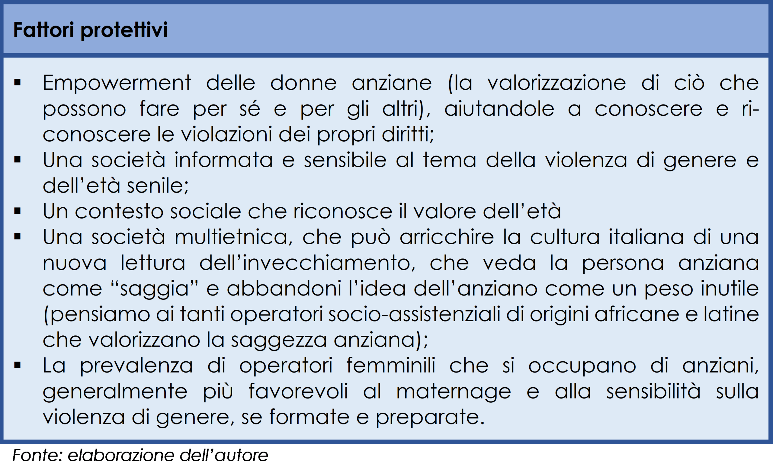 Fattori protettivi