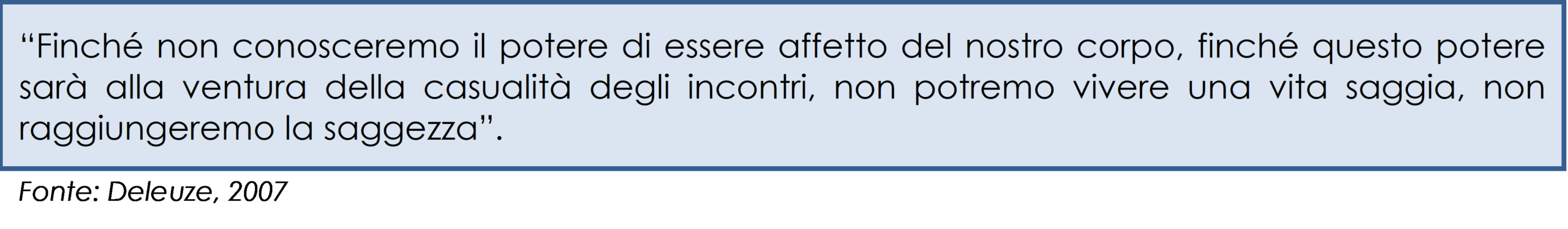 Il potere del corpo
