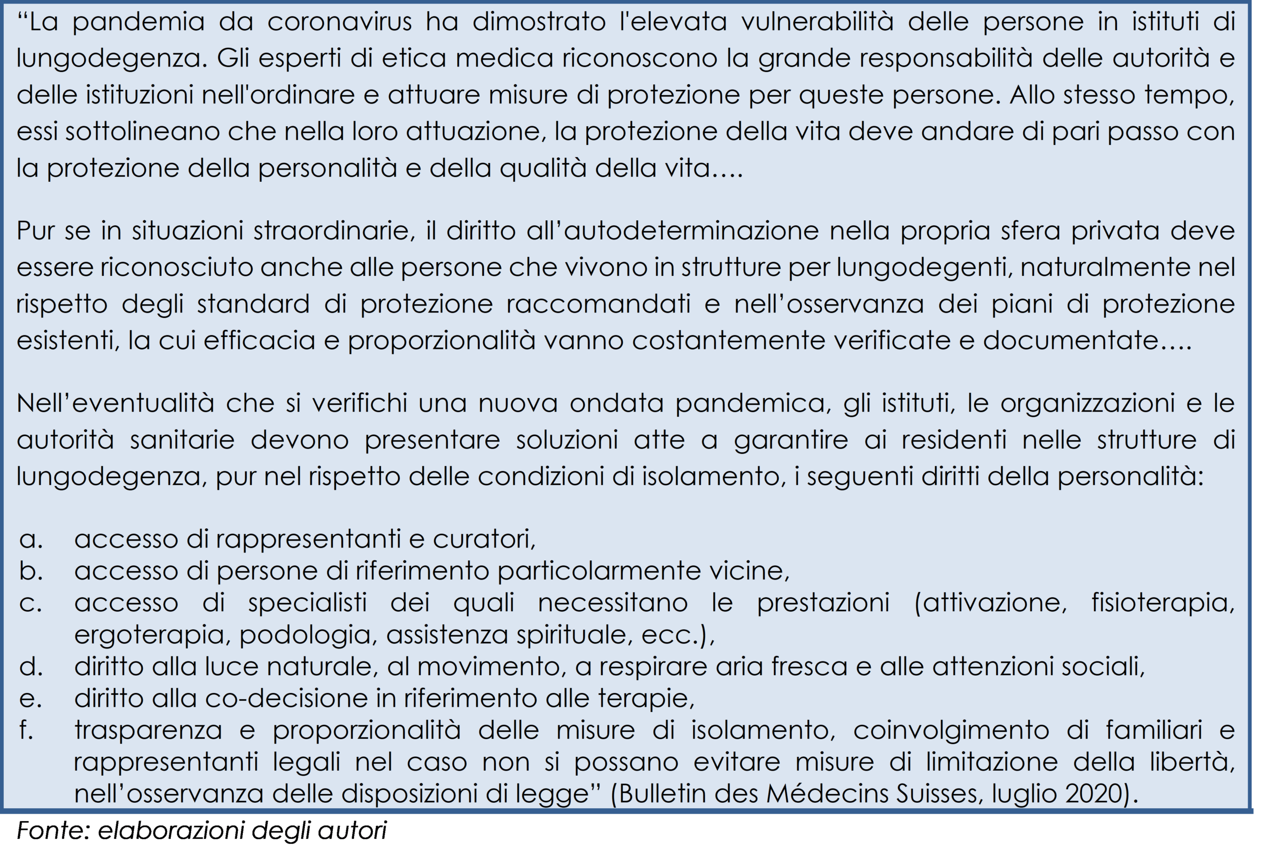 Spunti di riflessione bientraitante ai tempi del Covid (Bulletin des Médecins Suisses, luglio 2020)