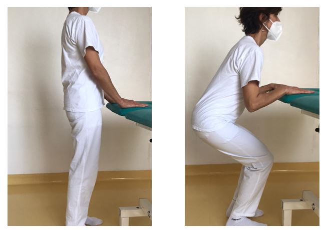 Esercizi di piegamento sulle ginocchia
