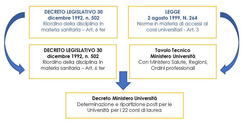 Processo di definizione del fabbisogno formativo delle Professioni sanitarie secondo il D.lgs 502/92