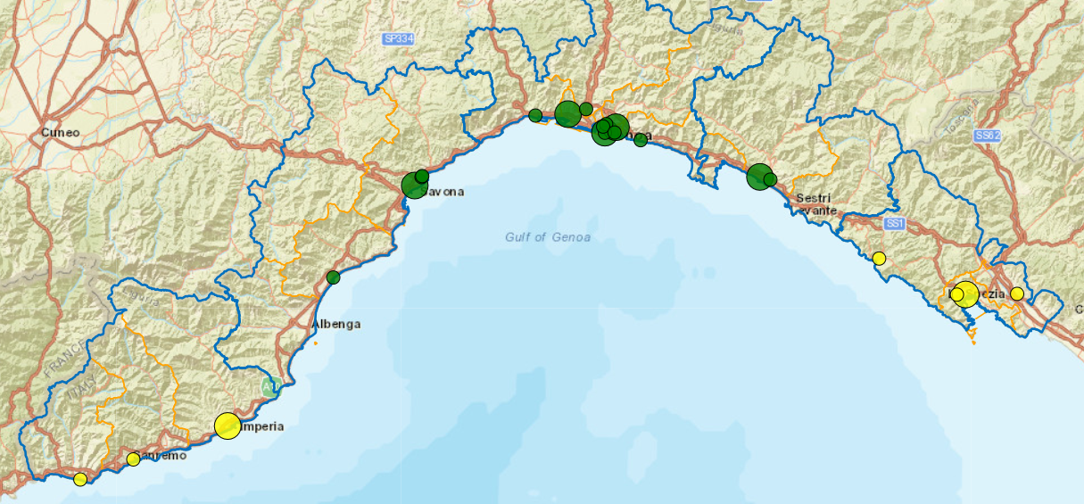 I CDCD in Liguria