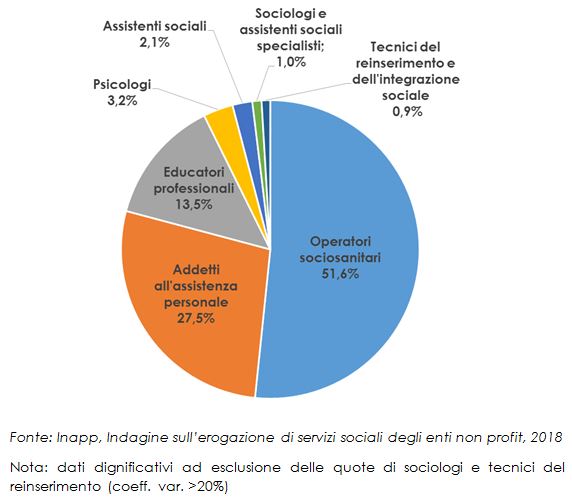 Professioni sociali nei provider di servizi per la non autosufficienza