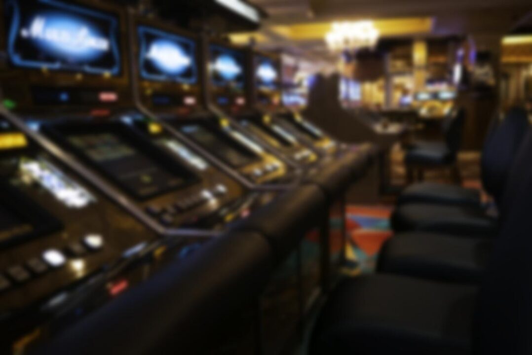 Blurry Background Slot Machines Casino
