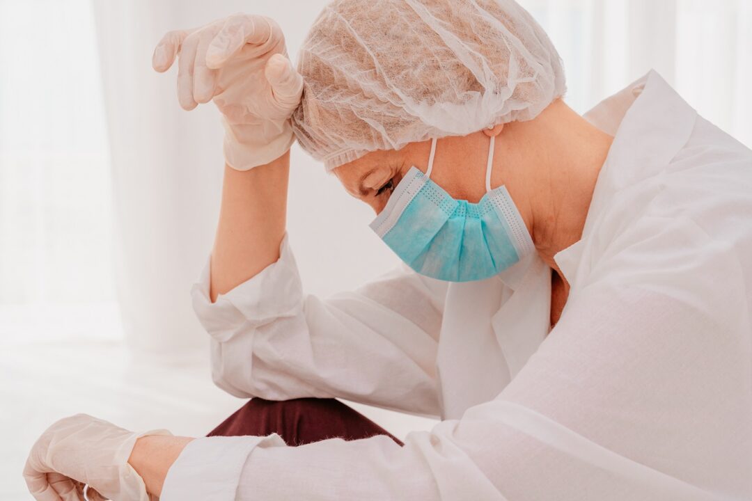 Doctor Is Tired And Stressed Due To Covid 19 Virus Pandemic