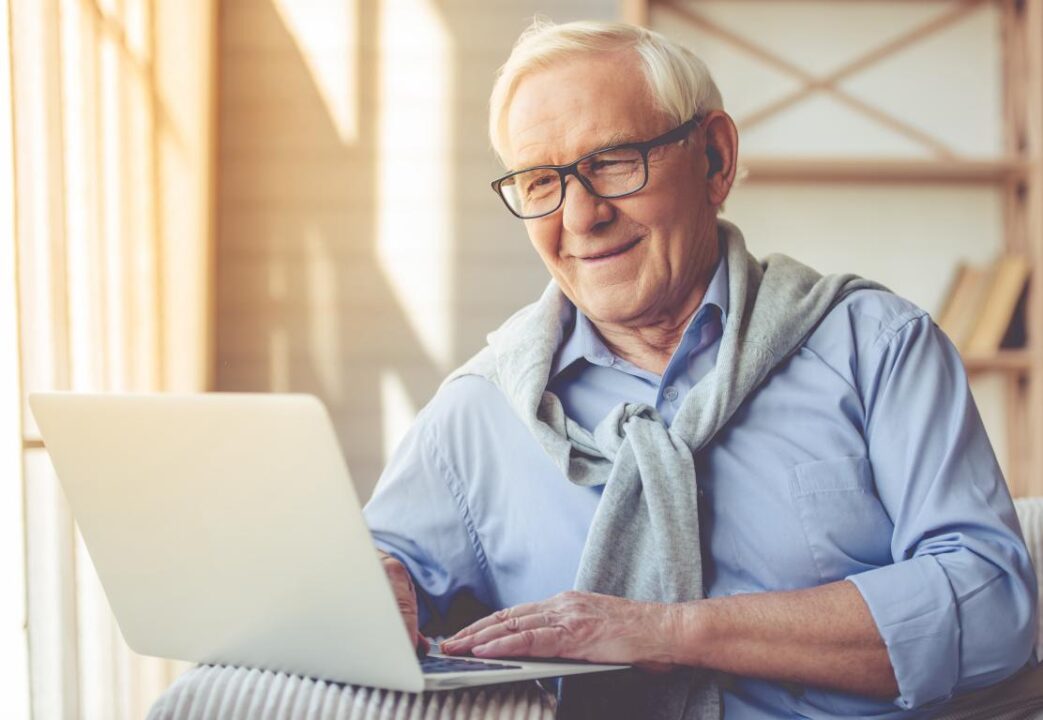 Handsome Old Man Dressed In Smart Casual Style