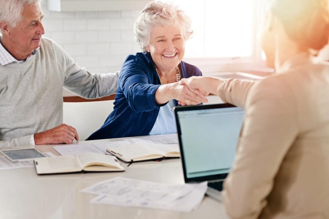 Seeking Advice They Need Secure Financial Future Cropped Shot Senior Couple Meeting With Their Financial Consultant