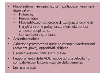 I sintomi aspecifici del DSSD